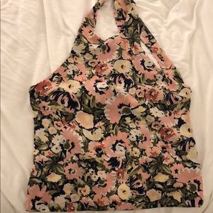 AKIRA backless halter top